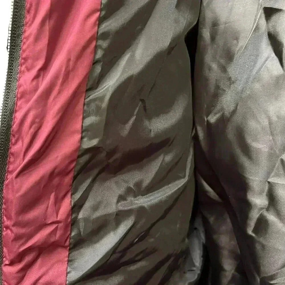 Me Jane Women's Small Burgundy Puffer Jacket Full Zip Polyester Lined NWT - Picture 4 of 6
